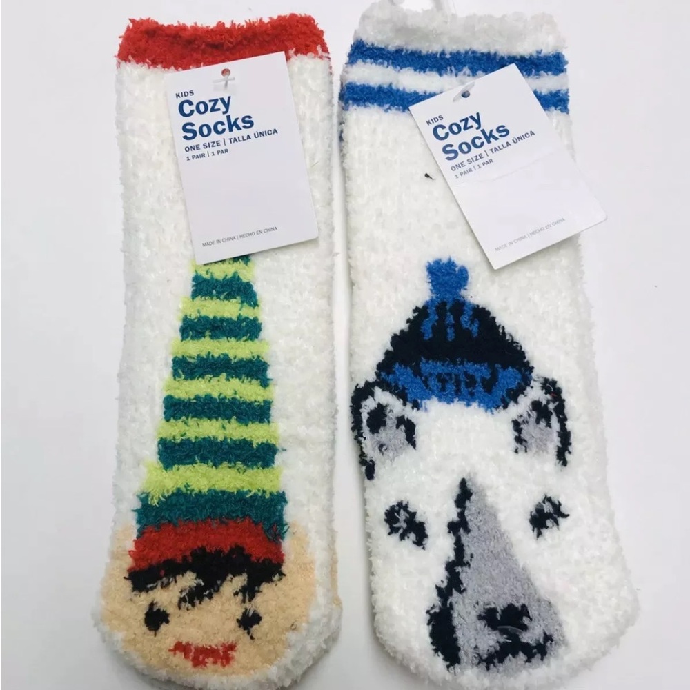 OLD NAVY Kids PRINTED COZY SOCKS 2 Pairs